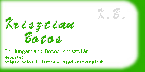 krisztian botos business card