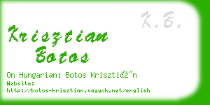krisztian botos business card